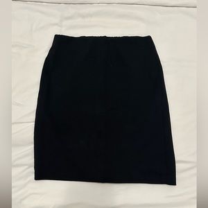 Black petite womens pencil skirt